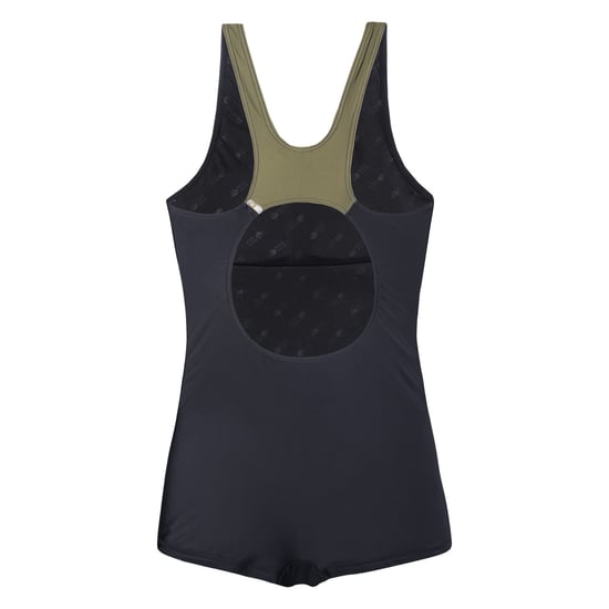 Aquawave Dames/Dames Qarakuma ééndelig badpak (Zwart, Groen) - Image 2