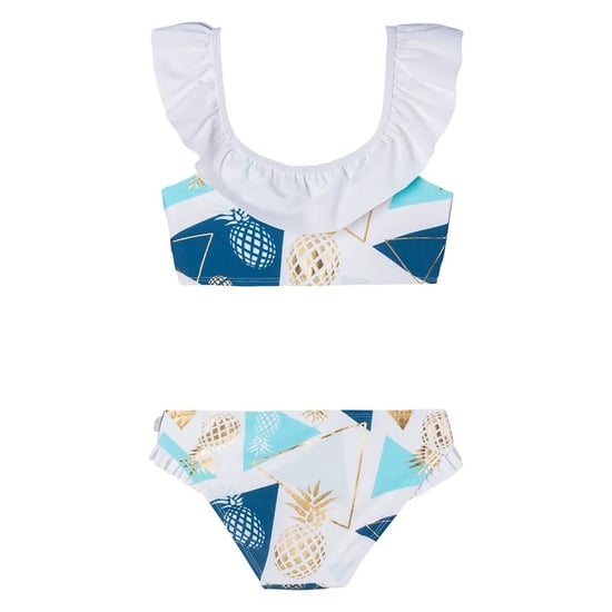 Aquawave Meisjes Charlotte Ananas Tweedelig Zwempak (Wit/blauw) - Image 2