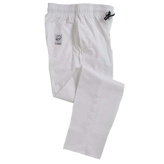 Le Chef Unisex Vuxen Professionella Kockbyxor (Vit) - Image 1