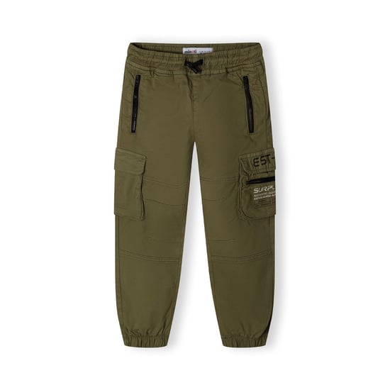 Minoti Jongens Bedrukte Cargo Broek met Ritszak (Khaki) - Image 3