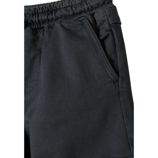 Minoti Jongens Badge Elastische Taille Cargo Broek (Blauw) - Image 3