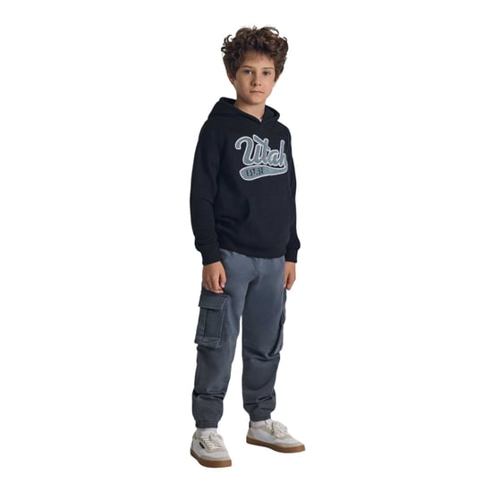 Minoti Jongens Badge Elastische Taille Cargo Broek (Blauw) - Image 4
