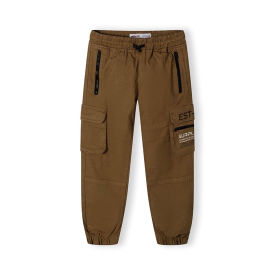 Minoti Jongens Bedrukte Cargo Broek met Ritszak (Beige) - Image 3
