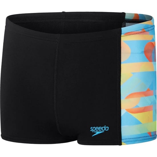 Speedo Jongens Allover Digital Zwemshort (ZWART/BLAUW) - Image 1