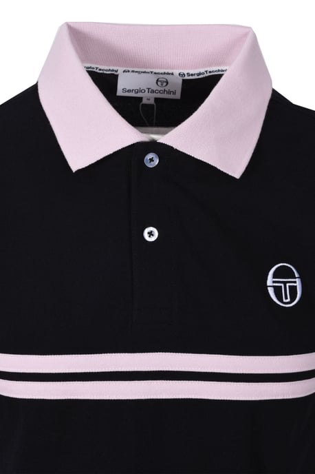 SERGIO TACCHINI SUPERMAC POLO BLACK/LIGHT LILAC - Image 2