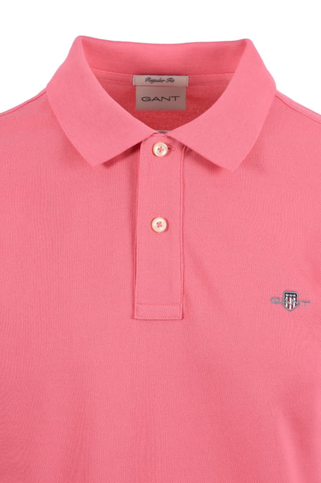 GANT REG SHIELD SS PIQUE POLO SHIRT ROSE PINK - Image 2