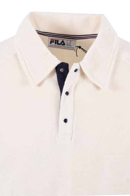 FILA MASSIMO TERRY POLO GARDENIA/GARNET/FILA NAVY - Image 2