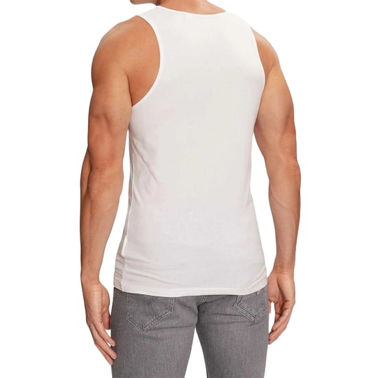 Guess Heren Logo Racerback Tanktop (Optisch Wit) - Image 2