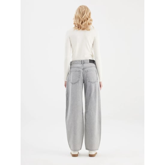 Cup of Joe Mid waist balloon jeans; %100 co; 317 grey denim - Image 6