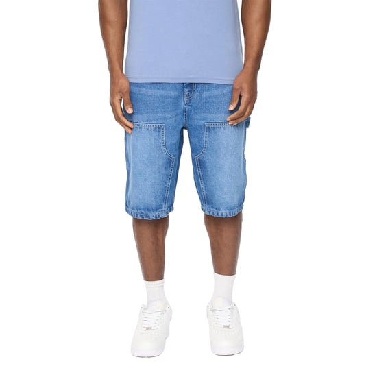 Crosshatch Heren Teleman Denim Shorts (Mid Wash) - Image 3
