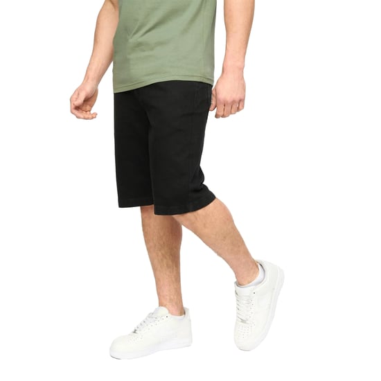 Crosshatch Heren Kamaline Denim Shorts (Zwart wassen) - Image 3