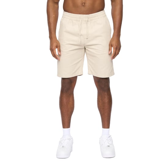 Crosshatch Heren Blansmoore Elastische Taille Shorts (Licht Steen) - Image 1
