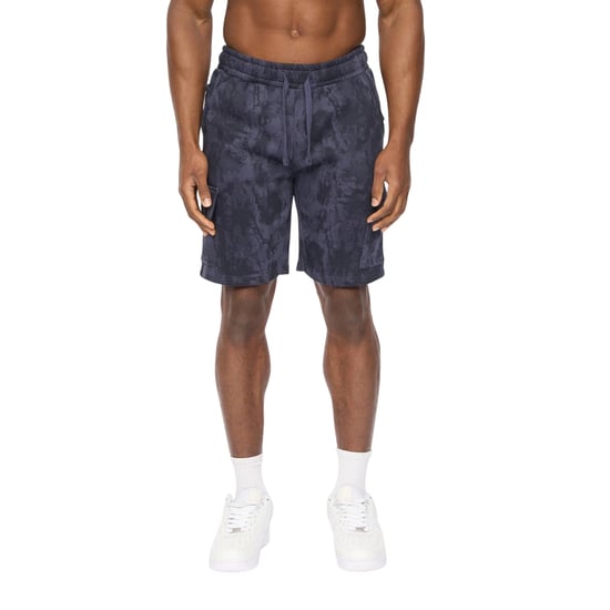Crosshatch Heren Bardon Camo Cargo Shorts (Marine Camo) - Image 1