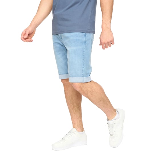 Crosshatch Heren Youlgreeve Denim Korte Broek met Band (Lichte Was) - Image 3