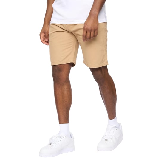 Crosshatch Heren Blansmoore Elasticaat Taille Shorts (Steen) - Image 3