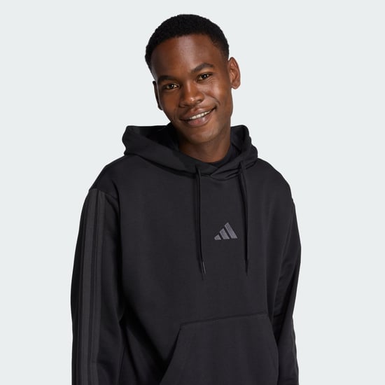 Essentials 3-Stripes Fleece Hoodie - Image 4
