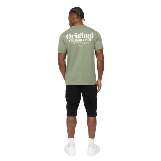 Crosshatch Heren Simtanks T-Shirt (Olijfgroen) - Image 2