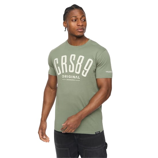 Crosshatch Heren Hallfell T-Shirt (Olijf) - Image 1