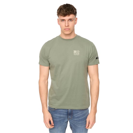 Duck and Cover Heren Lynnfold Katoenen Dagelijks T-Shirt (Olijf) - Image 1