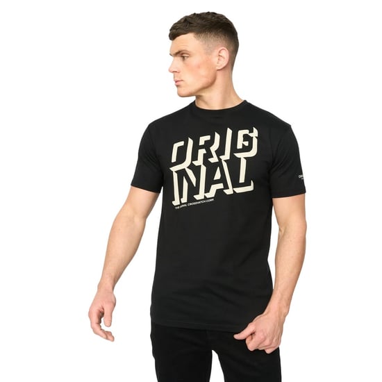 Crosshatch Mannen Protrax Katoenen T-shirt (Zwart) - Image 1