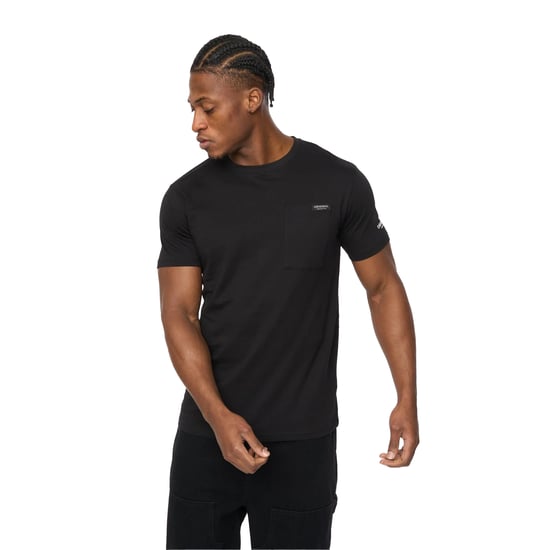 Crosshatch Heren Portville Dagelijks T-Shirt (Zwart) - Image 3