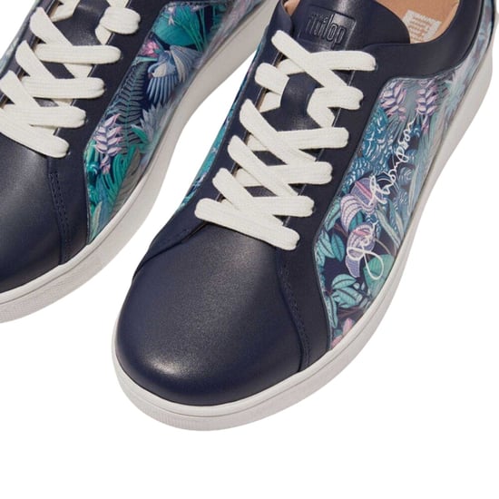 Fit Flop Dames Jim Thompson Leren Sneakers (Blauw) - Image 5
