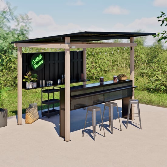 Sojag München buitenbar metalen tuinbar 260x260 cm - Image 2