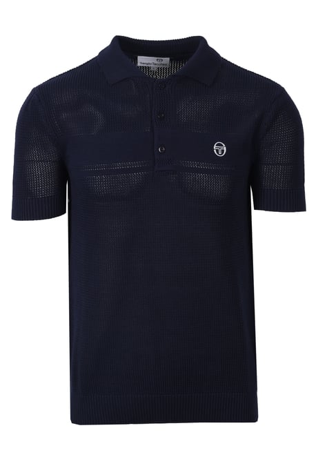 SERGIO TACCHINI SABINO KNITTED POLO SHIRT MARITIME BLUE - Image 1
