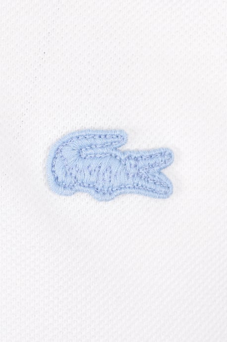 LACOSTE POLO SHIRT WHITE/BROWN - Image 3