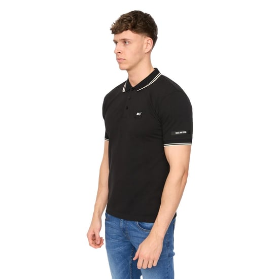 Duck and Cover Heren Wrentham Poloshirt (Zwart) - Image 4