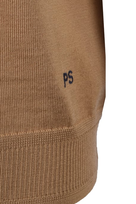 PAUL SMITH MERINO SWEATER SS POLO BEIGE - Image 3