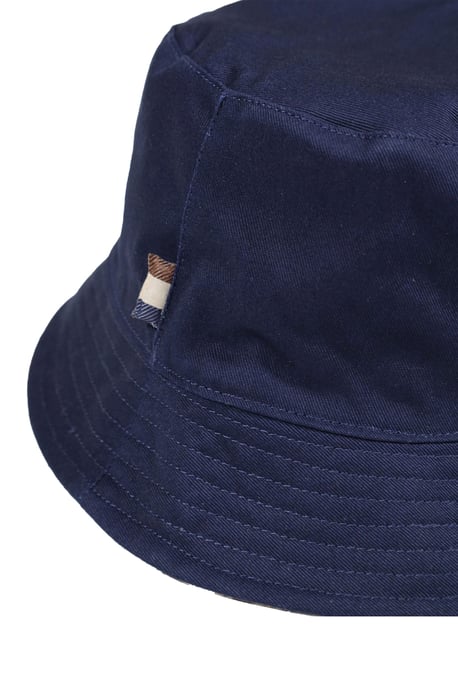 AQUASCUTUM REVERSABLE COTTON BUCKET HAT CHECK - Image 3