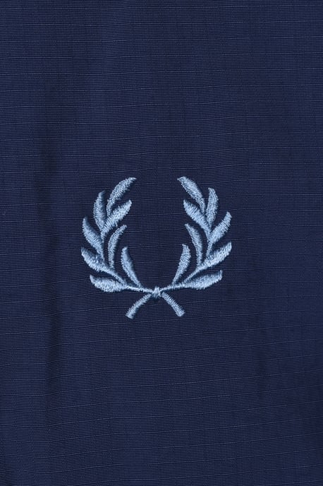 FRED PERRY CROPPED RIPSTOP PARKA TENNIS BLUE - Image 3