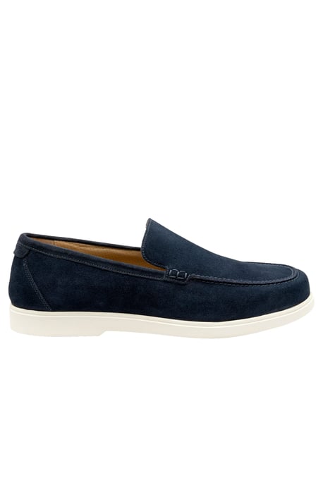 LOAKE TUSCANY SUEDE CASUAL SHOE NAVY SUEDE - Image 1