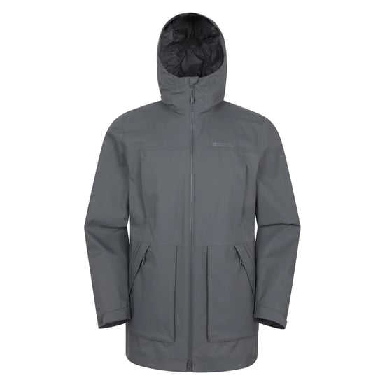 Mountain Warehouse Mens Harbour Waterproof Jacket (Grey) - Image 1