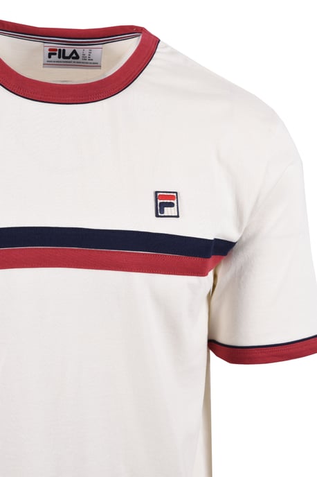FILA ROSARIO T-SHIRT GARDENIA/GARNET/FILA NAVY - Image 2