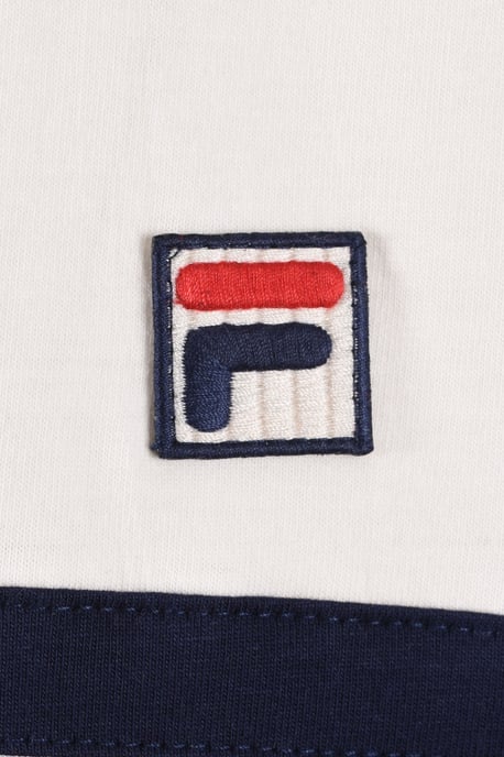 FILA ROSARIO T-SHIRT GARDENIA/GARNET/FILA NAVY - Image 3