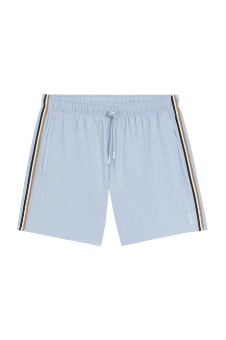 Boss Black BOSS ICONIC SWIM SHORTS LIGHT PASTEL BLUE - Image 1