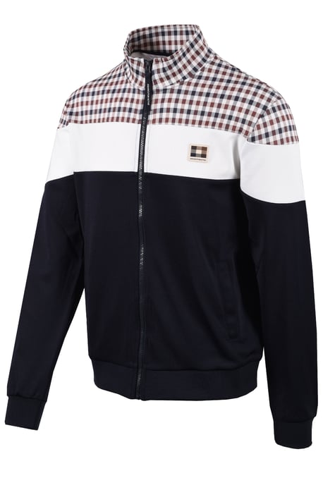 AQUASCUTUM CC SHOULDER TRACK TOP NAVY - Image 2