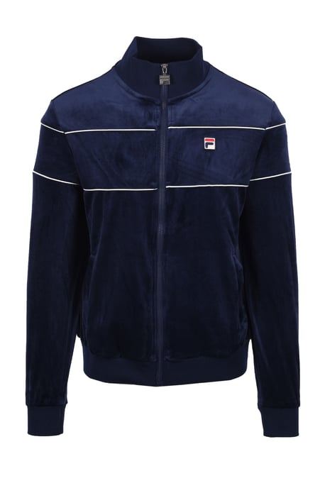 FILA VITTORIO VELOUR TRACK JACKET FILA NAVY/GARDENIA - Image 1