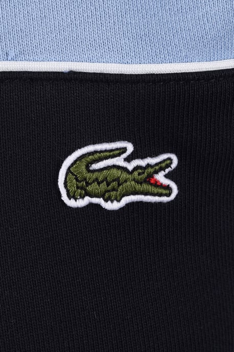 LACOSTE COLOUR BLOCK CREWNECK SWEATSHIRT BLUE NAVY - Image 3