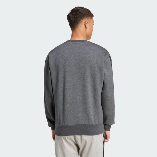 Essentials 3-Stripes Fleece Sweatshirt - Image 2