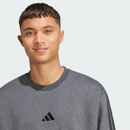 Essentials 3-Stripes Fleece Sweatshirt - Image 4