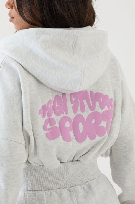 DSGN Studio Sport Bubble Boxy Crop Hoodie - Image 4