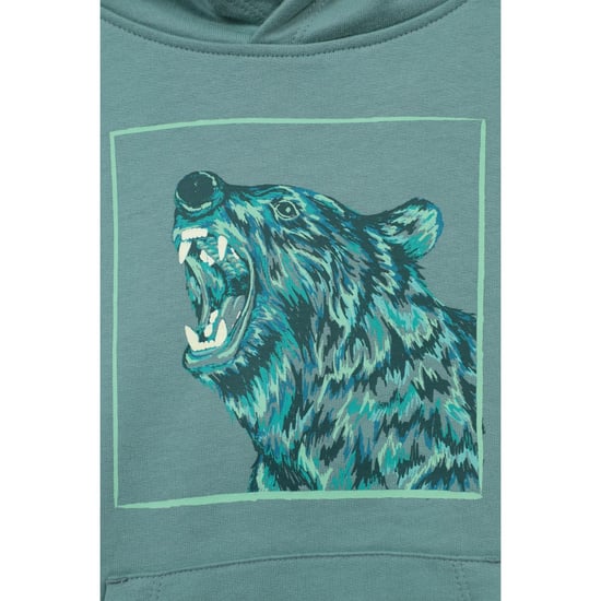 Mountain Warehouse Kinderen Bear Glow In The Dark Hoodie (Lichtblauw) - Image 4