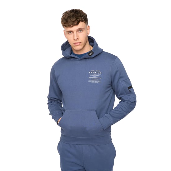 Duck and Cover Heren Rayland Katoenen Blend Hoodie (Denim Blauw) - Image 3