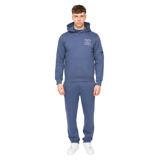 Duck and Cover Heren Rayland Katoenen Blend Hoodie (Denim Blauw) - Image 4