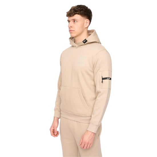 Duck and Cover Heren Rayland Katoenmengsel Hoodie (Steen) - Image 3