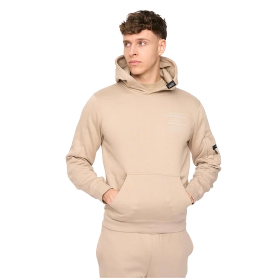 Duck and Cover Heren Rayland Katoenmengsel Hoodie (Steen) - Image 4