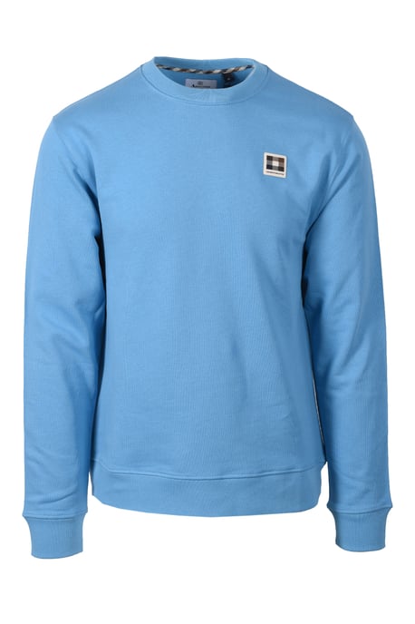 AQUASCUTUM BADGE CREWNECK SWEATSHIRT AVIO - Image 1